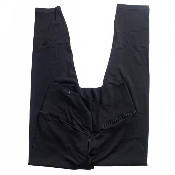 aerie Pants - Aerie OFFLINE Crossover Leggings Black L High Rise Stretch Yoga
